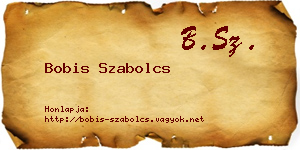 Bobis Szabolcs névjegykártya